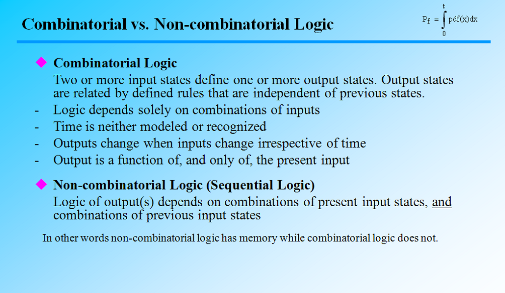 combinatorial logic